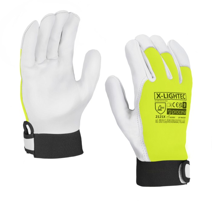 Rękawice wzmacniane kozią skórą  X-LIGHTEC