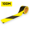 Taśma ostrzegawcza foliowa TRED100 8cm - żółto-czarna