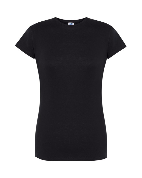 T-shirt damski z krótkim rękawem, lekko dopasowany TSRL PRM