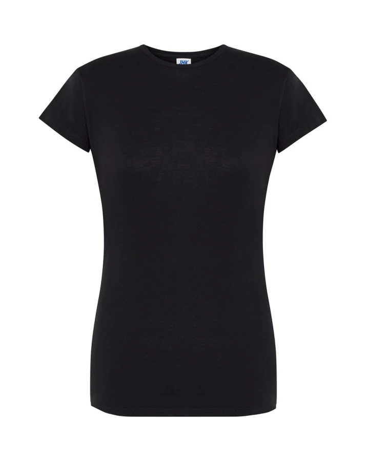 T-shirt damski z krótkim rękawem, lekko dopasowany TSRL PRM