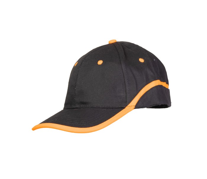 CZAPKA BASEBALL CZARNO-POMARAŃCZOWA _______a CZARNO-POMARAŃCZOWY(cp)