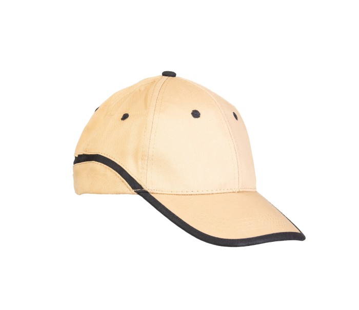 CZAPKA BASEBALL BEŻOWO-CZARNA _______a