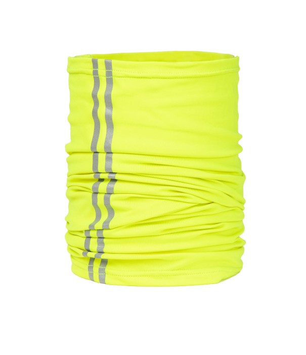 Komin ocieplacz termoaktywny z pasami odblask żółty