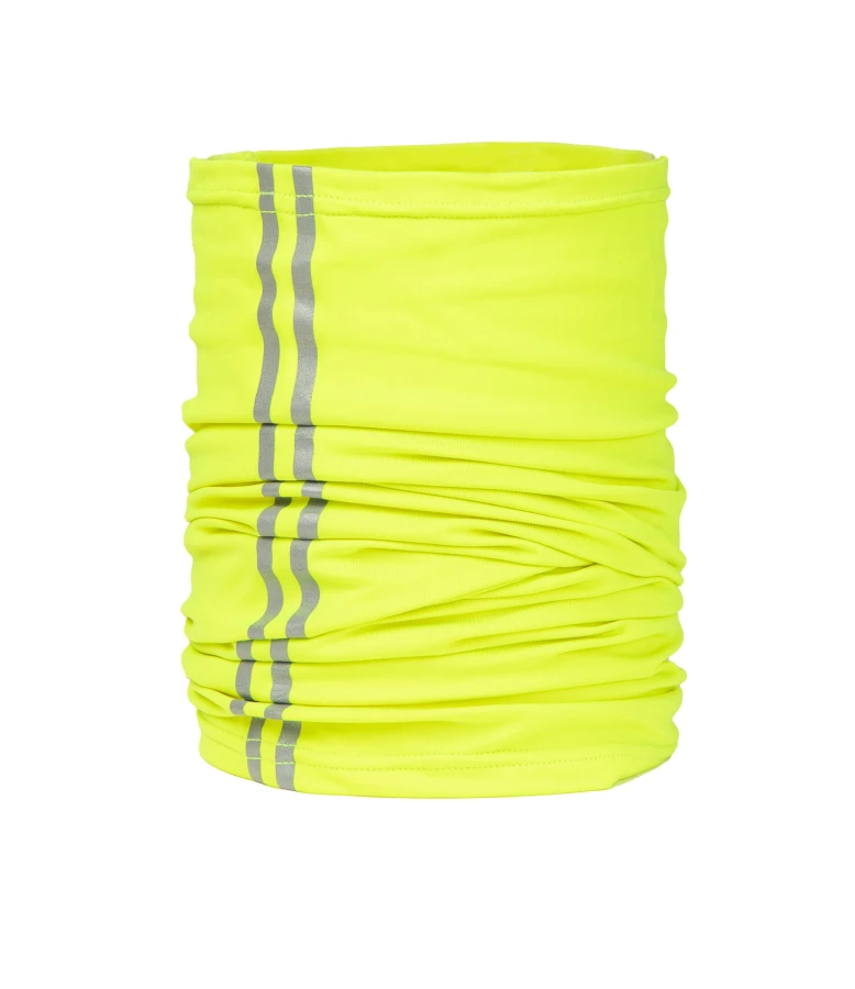 Komin ocieplacz termoaktywny z pasami odblask żółty