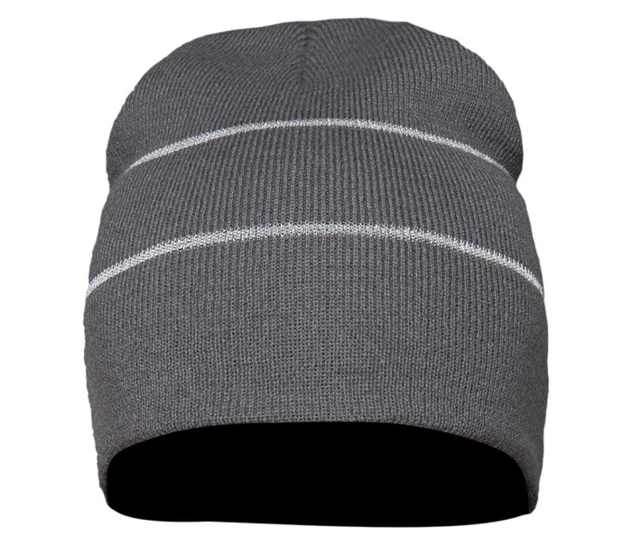 Czapka z dzianyny stalowa