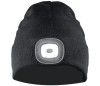 Czapka z dzianiny LED  czarna
