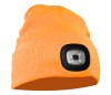 Czapka z dzianiny LED pomarańczowa