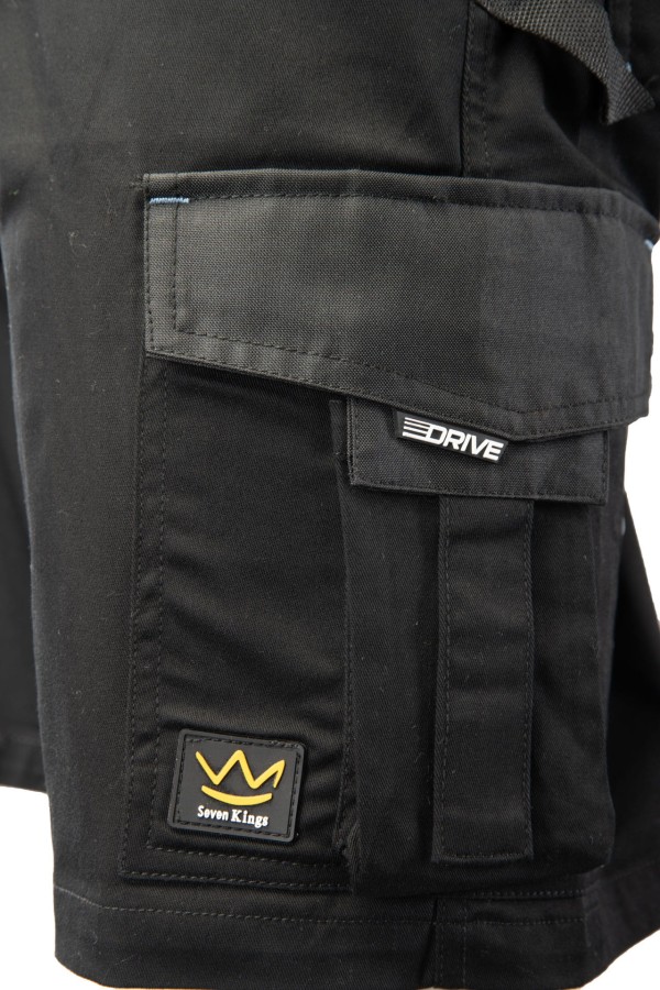 Krótkie spodenki SEVEN KINGS DRIVE czarne