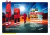 Brixton Practical spodnie do pasa czerwień odblask