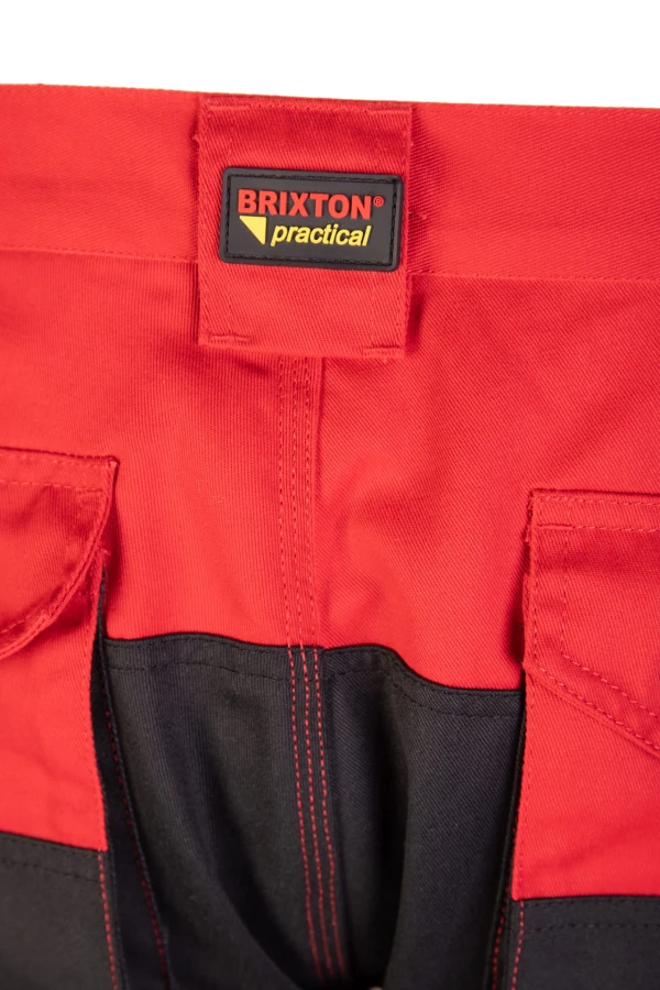 Brixton Practical spodnie do pasa czerwień odblask