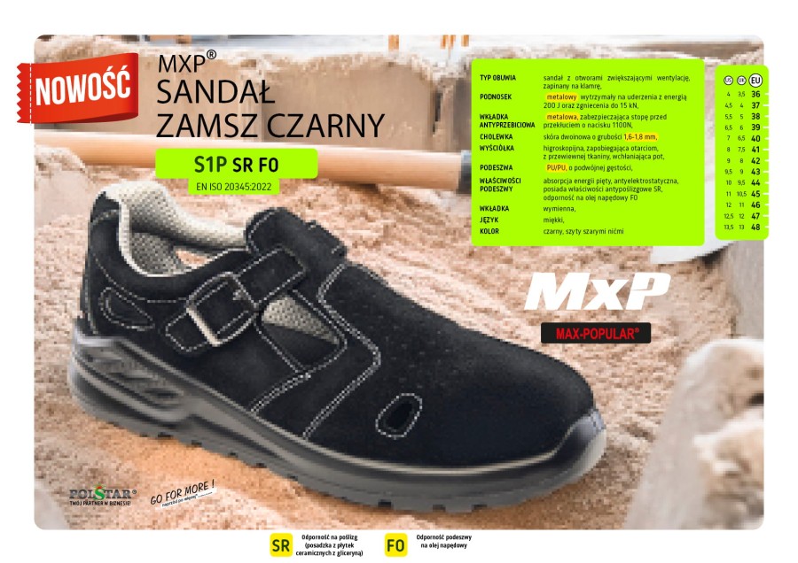 Sandały MXP S1P SR FO