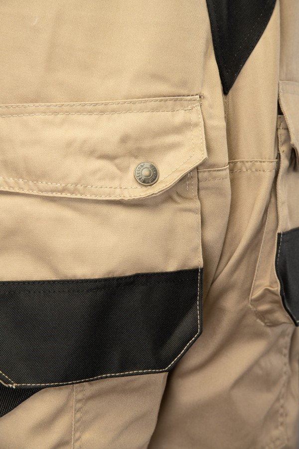 Spodnie ogrodniczki BRIXTON PRAXTICAL  beżowe