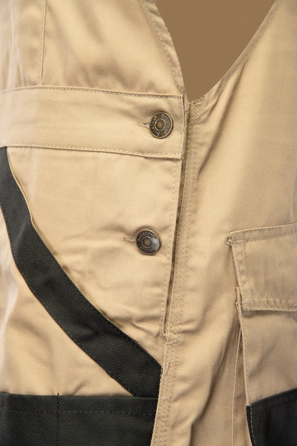 Spodnie ogrodniczki BRIXTON PRAXTICAL  beżowe