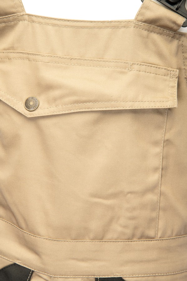 Spodnie ogrodniczki BRIXTON PRAXTICAL  beżowe