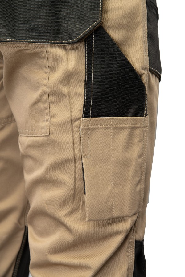 Spodnie ogrodniczki BRIXTON PRAXTICAL  beżowe