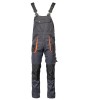 Spodnie ogrodniczki BRIXTON PRACTICAL grafitowo - pomarańczowe