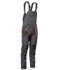 Spodnie ogrodniczki BRIXTON PRACTICAL grafitowo - pomarańczowe