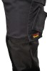 Spodnie ogrodniczki BRIXTON PRACTICAL grafitowo - pomarańczowe