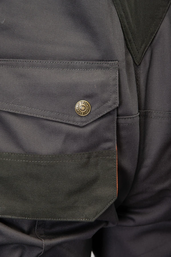 Spodnie ogrodniczki Brixton Practical stalowe