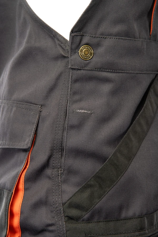 Spodnie ogrodniczki Brixton Practical stalowe