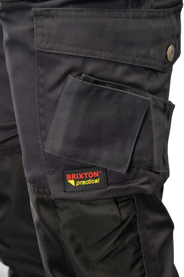 Spodnie ogrodniczki Brixton Practical stalowe