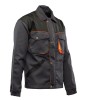 Bluza Brixton Practical grafitowo - pomarańczowa