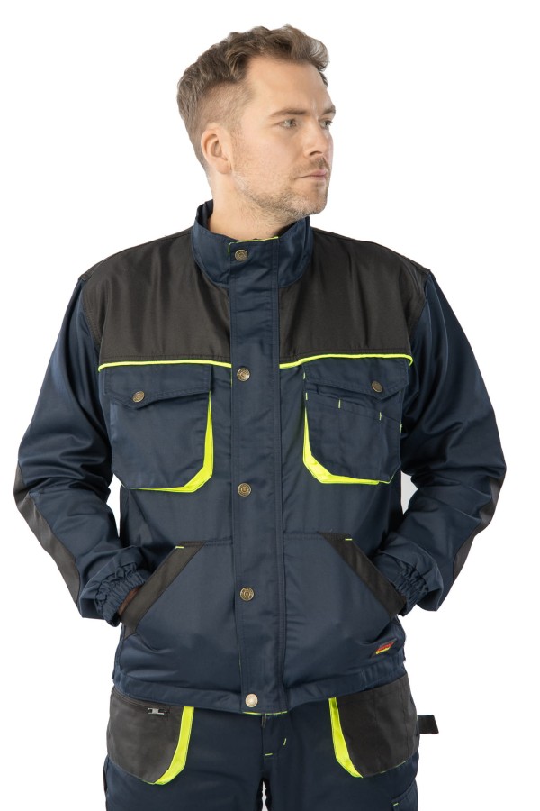 Bluza Brixton Practical granatowo-żółta