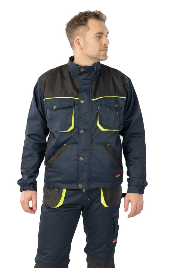 Bluza Brixton Practical granatowo-żółta