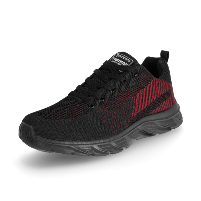 Półbuty rekreacyjne VERTIGO BLACK/RED