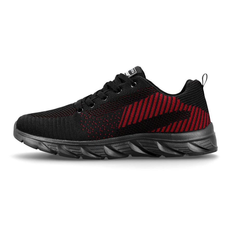 Półbuty rekreacyjne VERTIGO BLACK/RED