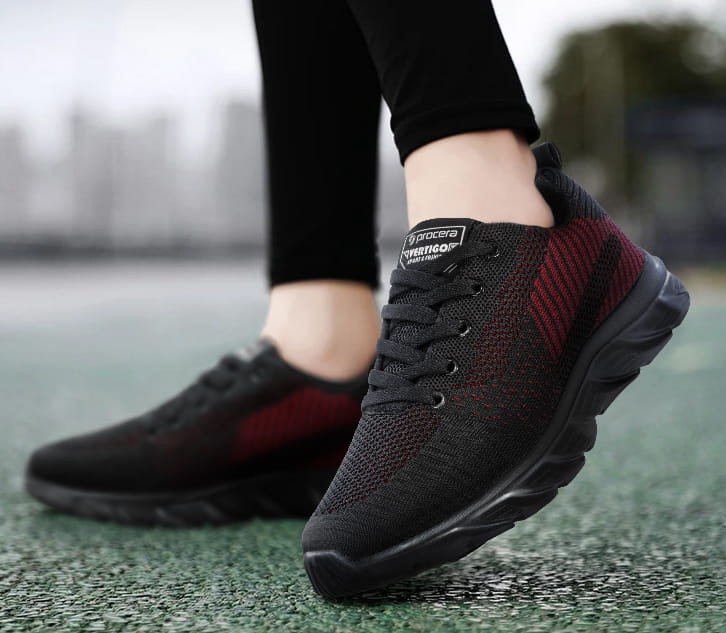 Półbuty rekreacyjne VERTIGO BLACK/RED