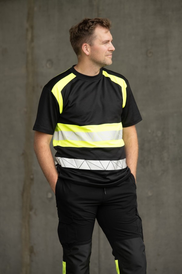 Koszulka ECO Rival czarno/żółta