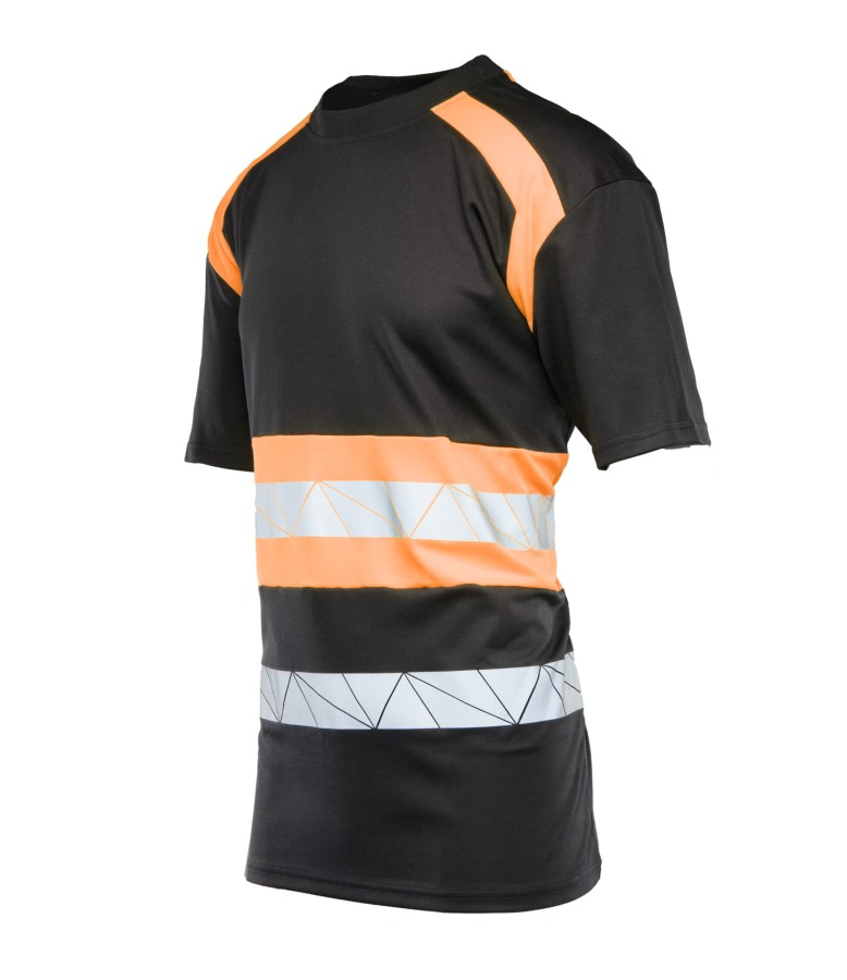 Koszulka ECO Rival czarno/pomarańczowa