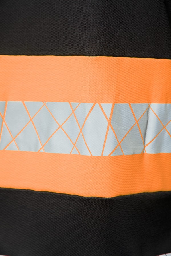 Koszulka ECO Rival czarno/pomarańczowa