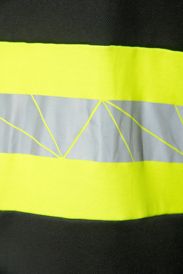 Koszulka polo ECO Rival czarno/żółta