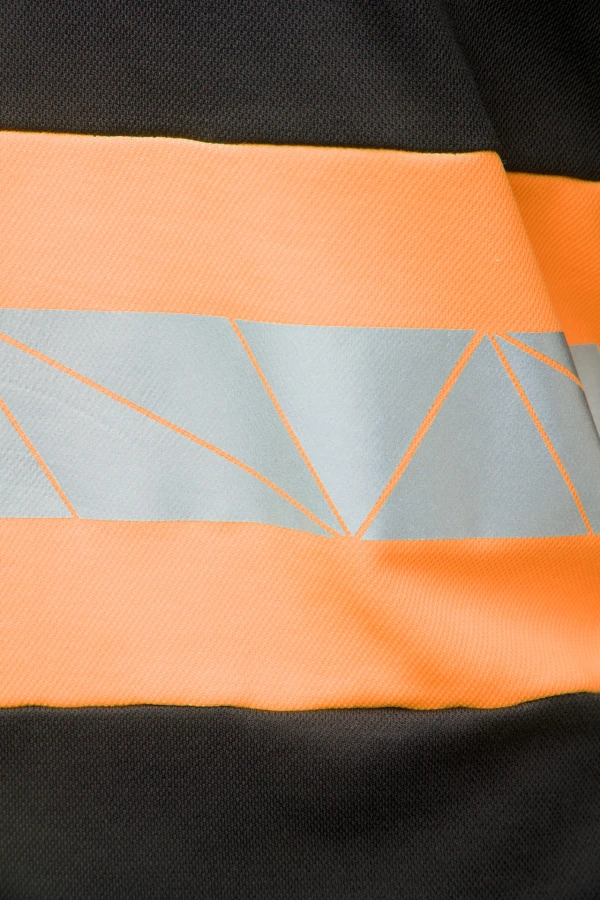 Koszulka longsleeve ECO Rival czarno/pomarańczowa