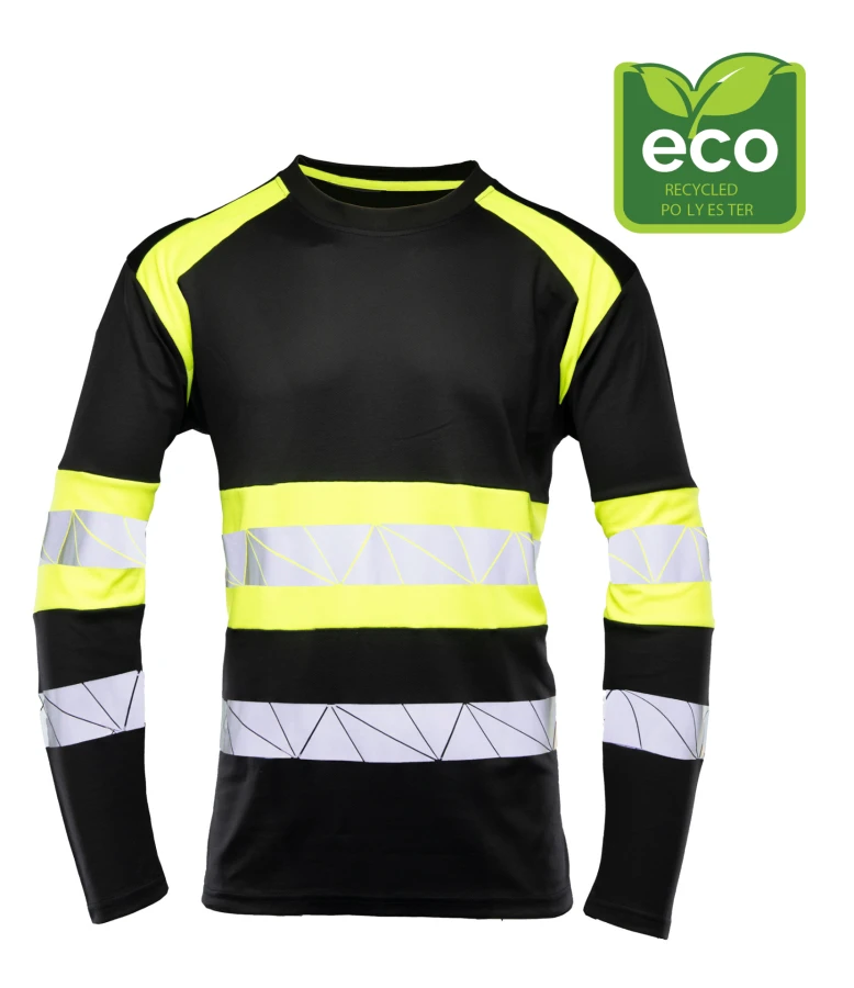 Koszulka longsleeve ECO Rival czarno/żółta
