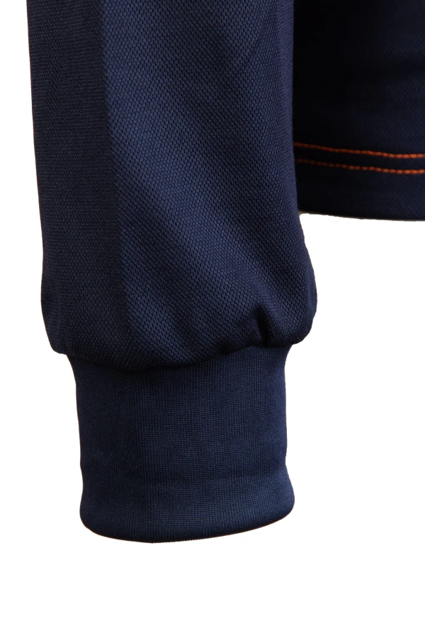 KOSZULKA DŁUGI RĘKAW 50/50 ŻÓŁTY/GRANAT S Żółty (_y)