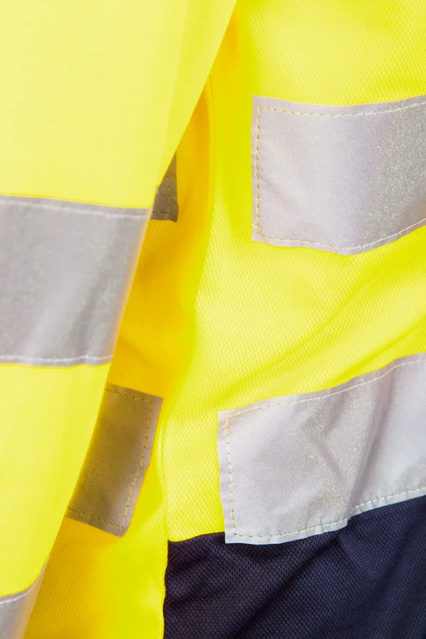 KOSZULKA DŁUGI RĘKAW 50/50 ŻÓŁTY/GRANAT S Żółty (_y)