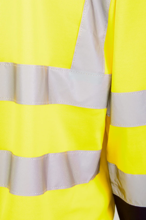 KOSZULKA DŁUGI RĘKAW 50/50 ŻÓŁTY/GRANAT S Żółty (_y)