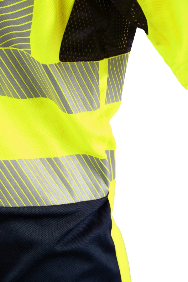 Koszulka siatkowa transfer BF-017 żółta