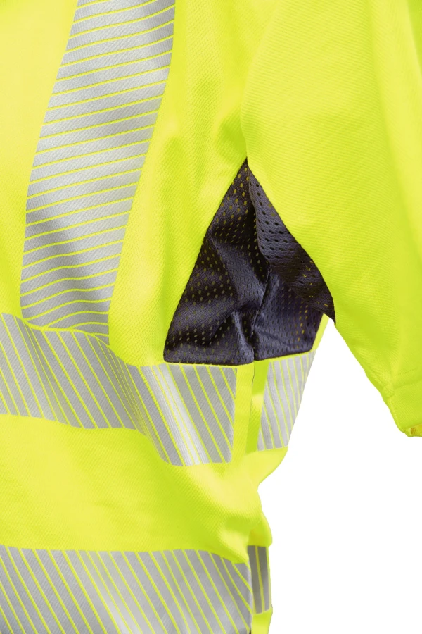 Koszulka siatkowa transfer BF-017 żółta