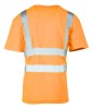 Koszulka z pasami odblaskowymi 50/50 160G  pomarańczowa