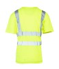Koszulka z pasami odblaskowymi 50/50 160G żółta