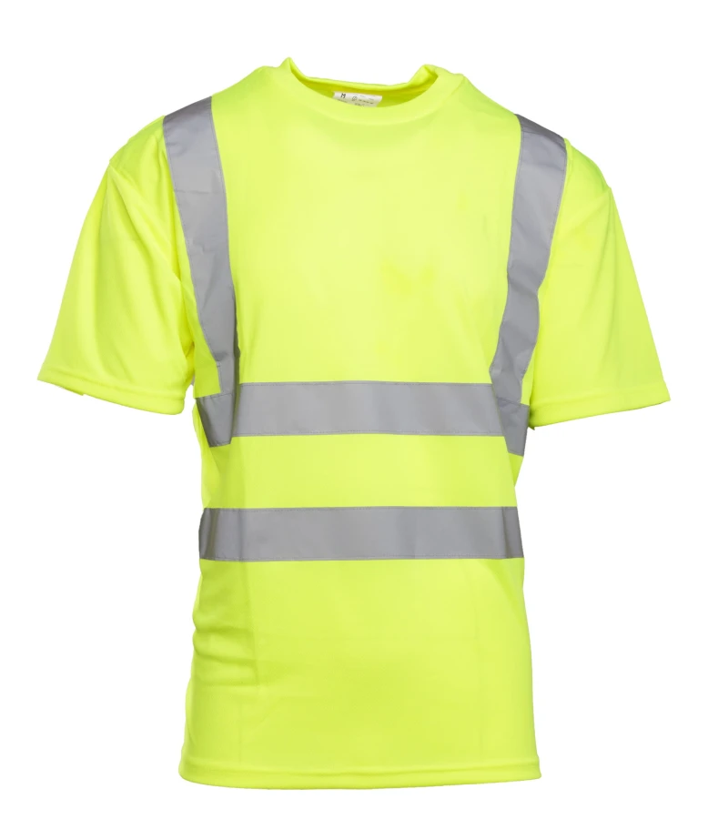 Koszulka z pasami odblaskowymi KAT.II KL.2 BF009 żółta