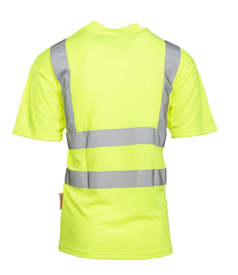 Koszulka z pasami odblaskowymi KAT.II KL.2 BF009 żółta