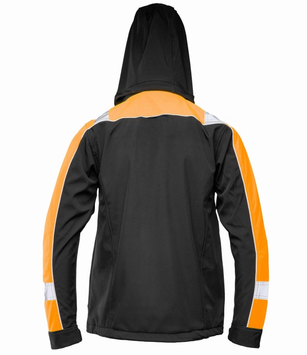 Softshell Rival czarno/pomarańczowy