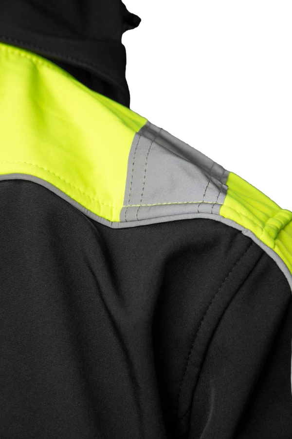 Softshell Rival czarno/żółty