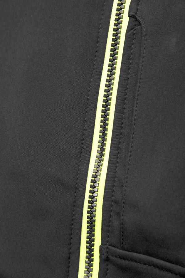 Softshell Rival czarno/żółty