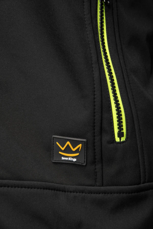 Softshell Rival czarno/żółty